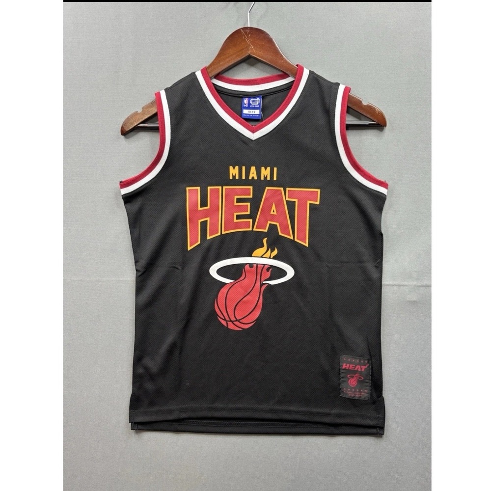 Miami Heat Jersey Kids Black NBA‎ Basketball Tank Top 10-12